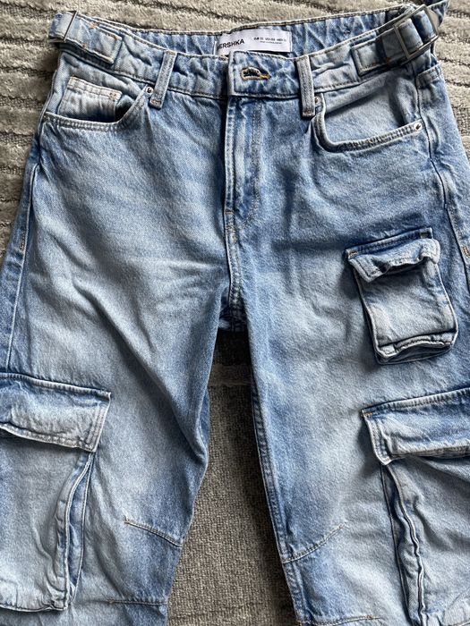 Страхотни дънки Карго Baggy Jeans Bershka