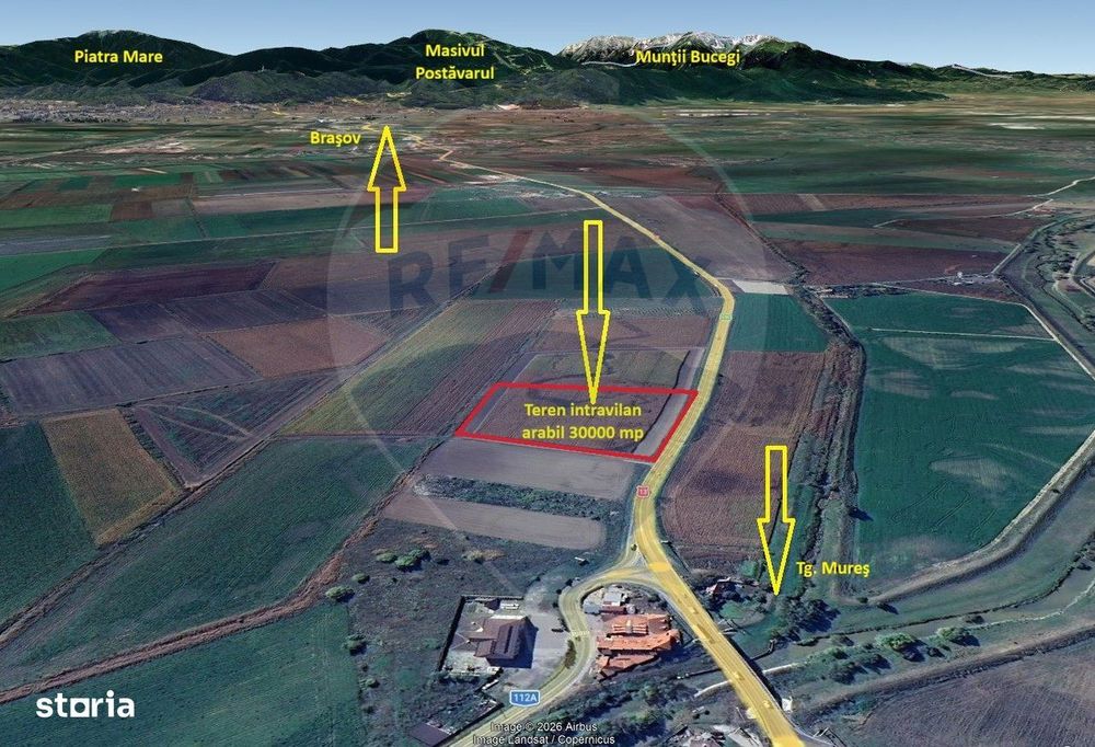 Teren intravilan, 30000 mp, zona Hanul din Ardeal