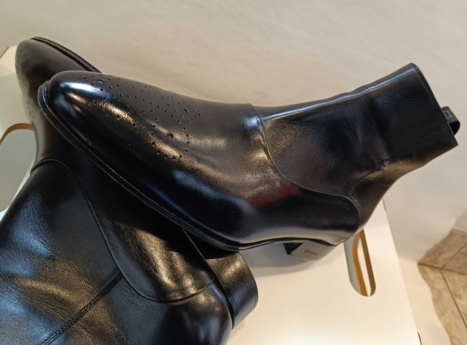 Ghete jodhpur zip 40 40.5 de lux Denis NOI piele naturala moale