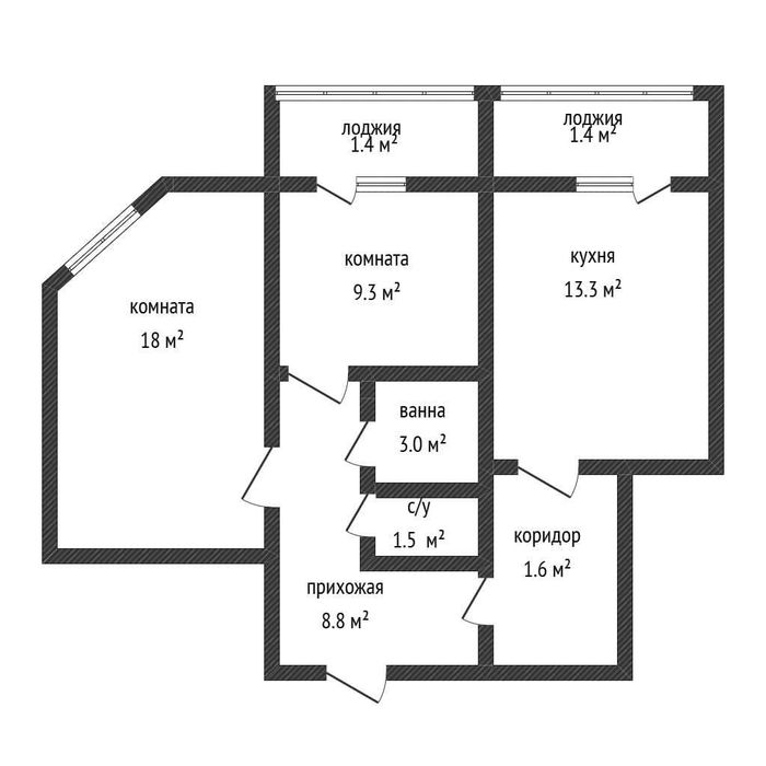 Продам 2-ком квартиру в ЦЕНТРЕ  2024 г