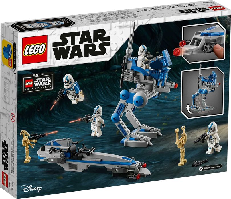 LEGO Star Wars 75280 : 501st Legion Clone Troopers - NOU sigilat