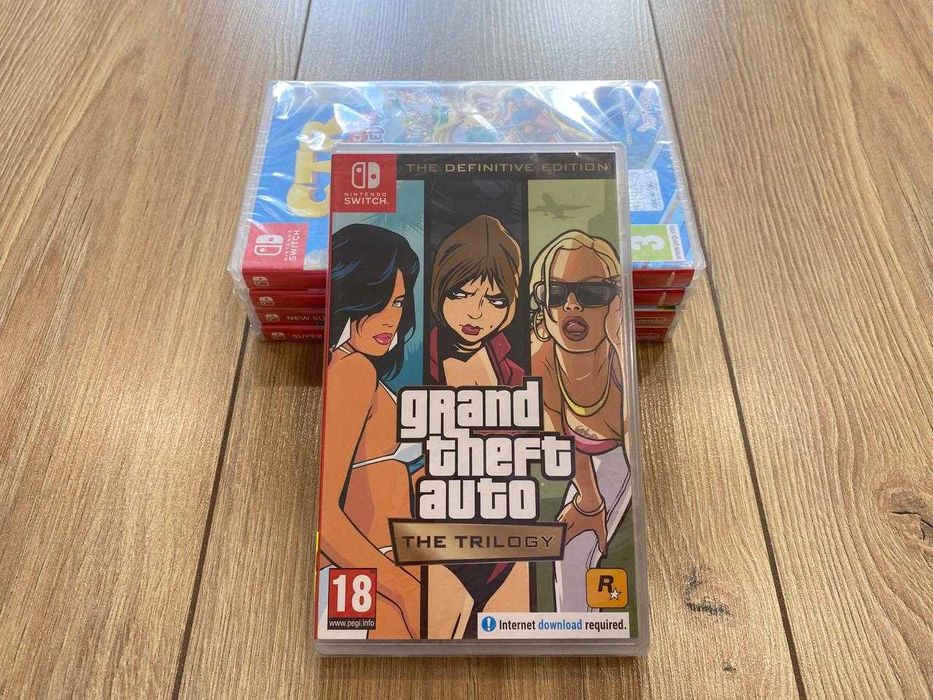 Новый картридж GTA: Trilogy Nintendo Switch/ГТА Трилогия НинтендоСвитч