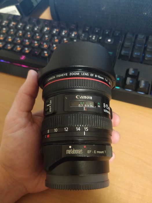 Canon eos L 8-15mm f4.