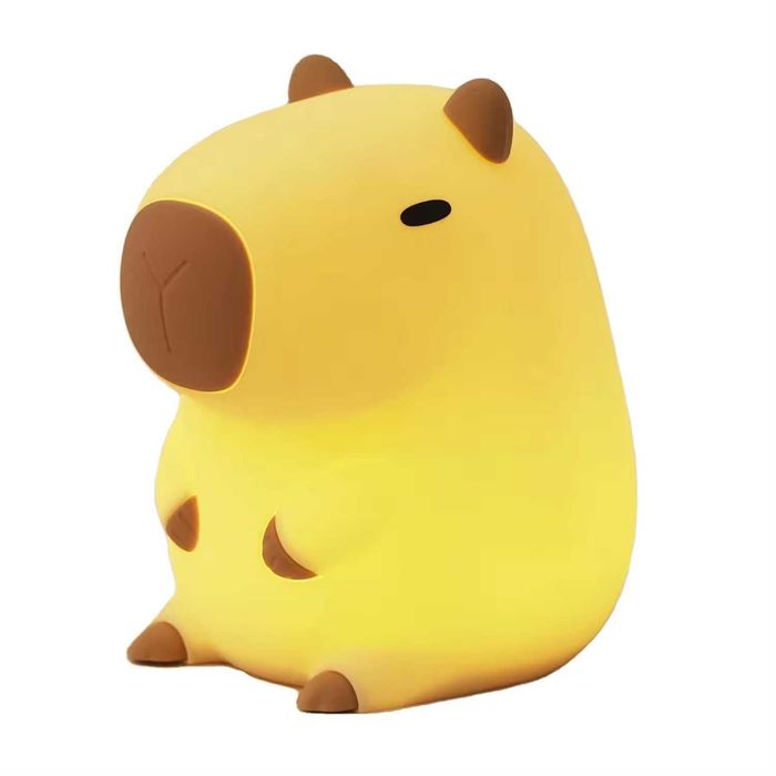 Детска нощна лампа Капибара, Cute Capybara, Вградена батерия 1200mAh