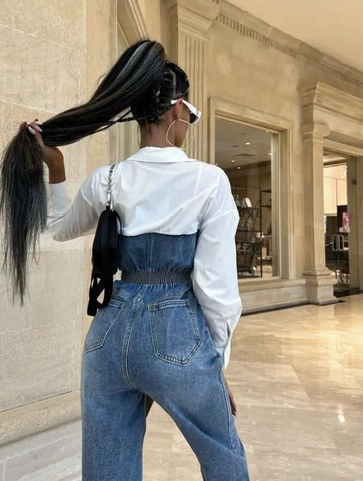 Комбинезон джинсовый