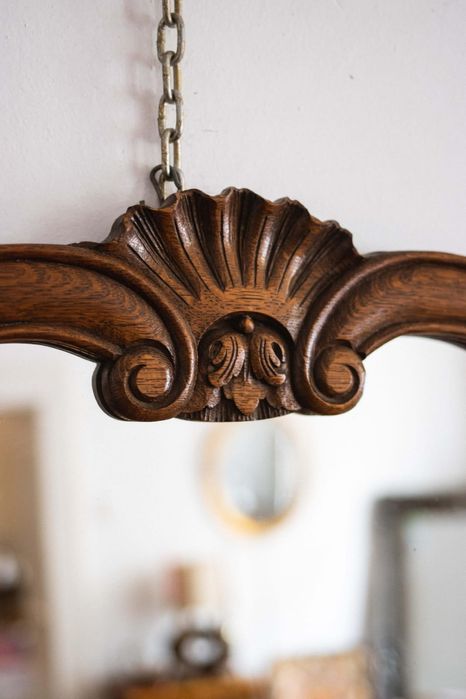 Oglindă cu ramă din stejar