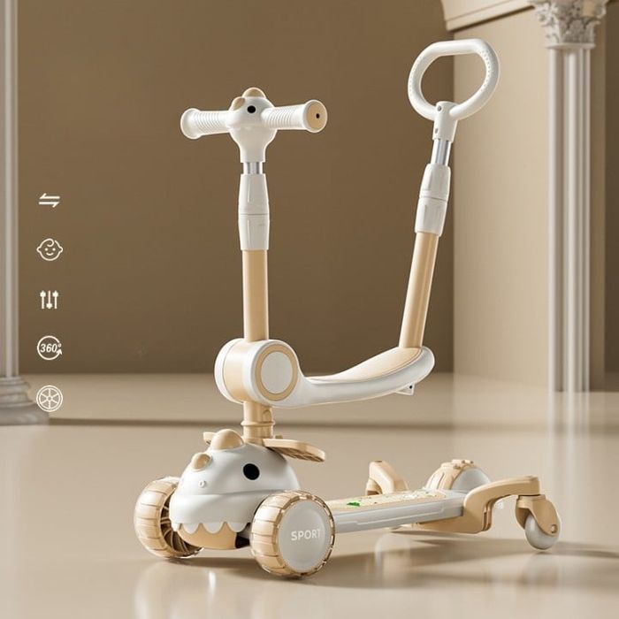 Trotineta 6 in 1 cu lumini și muzică