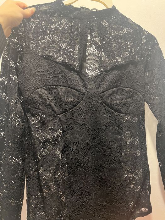 Красиво дантелено боди BIK BOK