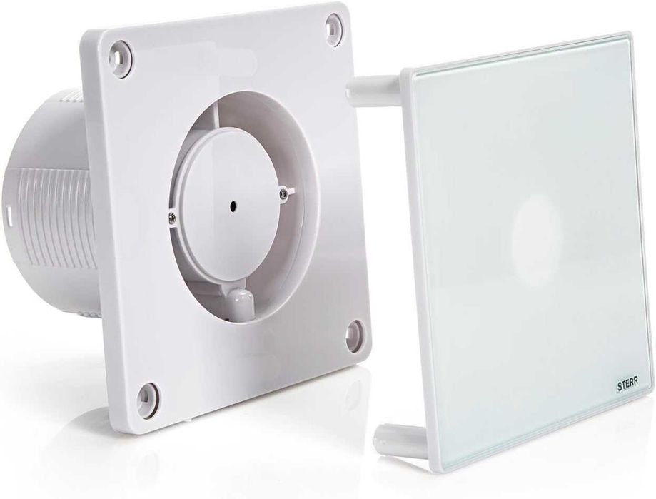 Вентилатор за баня Sterr 100 150мм 25W неръждаема стомана стъкло