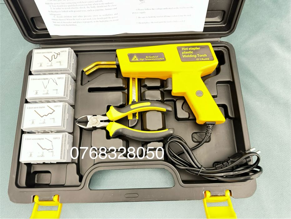 Aparat de Lipit Plastic cu 400 de Capse Termice, Putere 120W