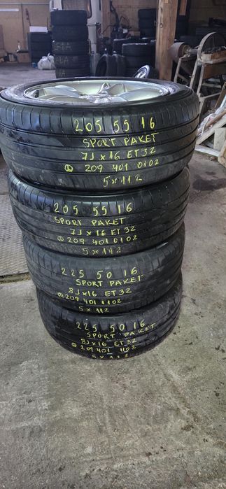 MERCEDES CLK спорт пакет 205/55/16 и 225/50/16 7 и 8J×16 ET32 5×112