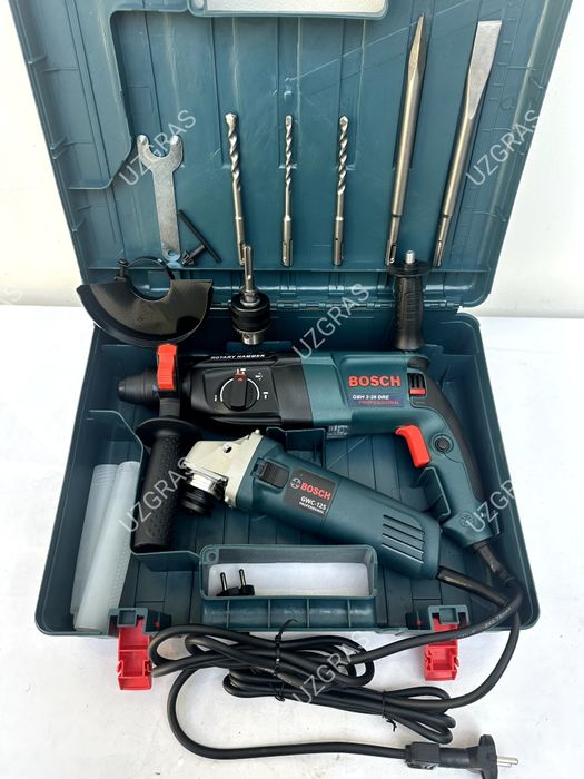 5в1 комплект сварка + болгарка + перфоратор + шуруповерт + хамелеон