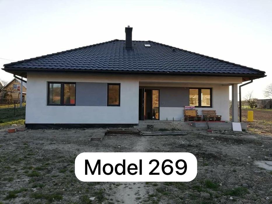 Casa modulara, pe structura metalica, invelite panou sandwich acept va