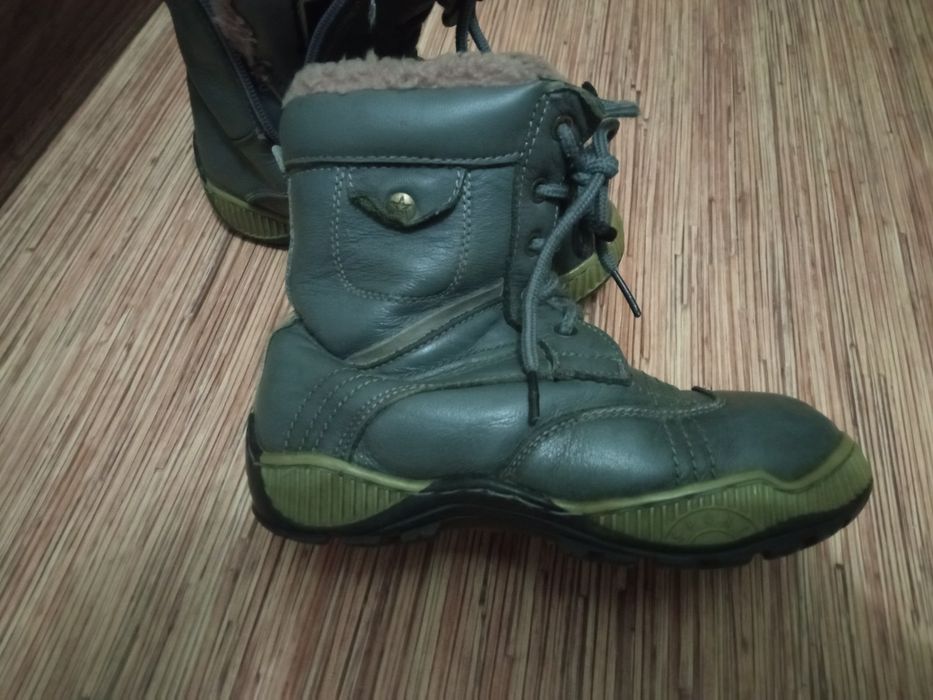 Сапожки детские кожаные, размер 30