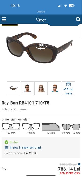 Ochelari ray ban lentile cu dioprtii de vedere