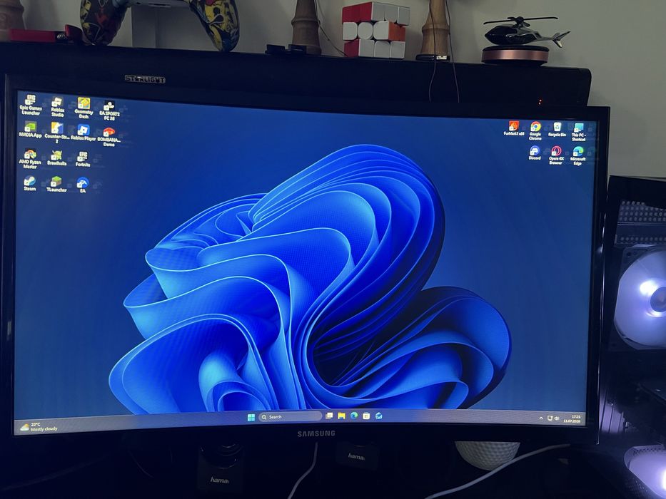 Monitor Samung 144hz curbat