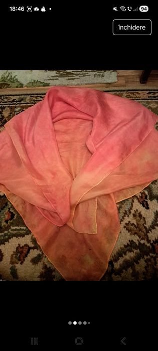 Eșarfă damă din mătase naturală,  NOU!( 183×44)