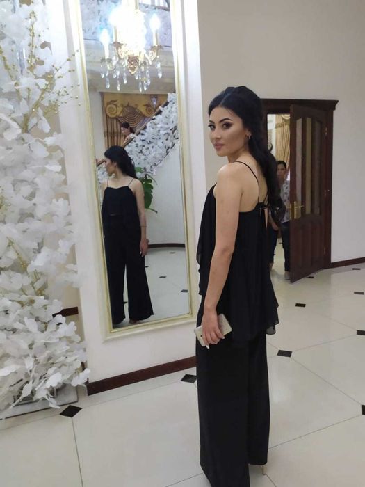 Двойка черная однотонная