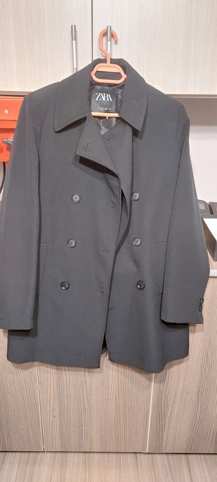 Sacou lung. Trench negru