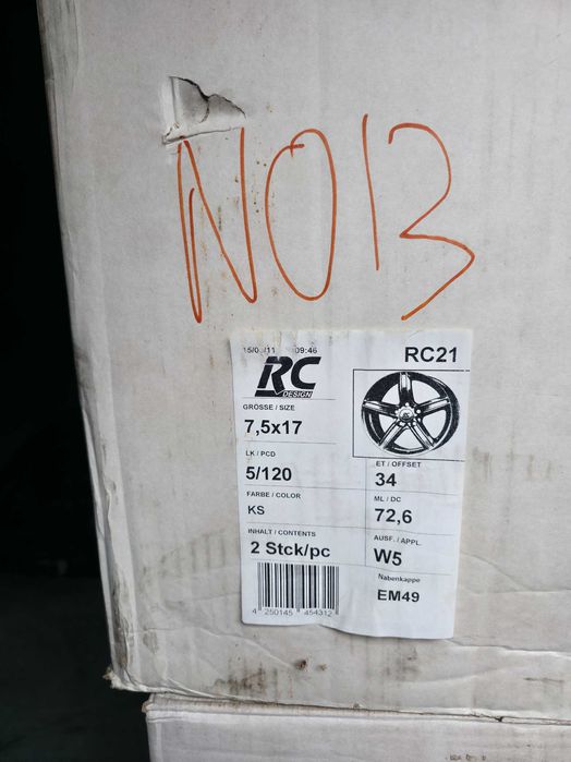 Jante Aliaj 5x120 17'' BMW Seria 1 Seria 3 E46 E90 F30 Seria 5 E60 F10