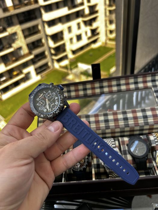 Ceas Breitling Endurance Pro 44mm Cronograf Quartz – Blue – Curea Cauciuc – Sport