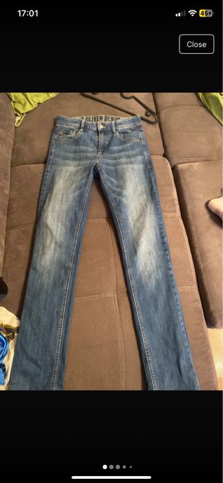 s.Oliver slim jeans L - blugi L