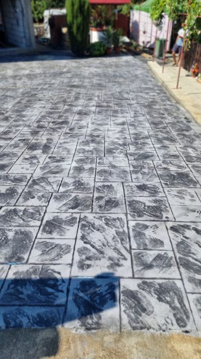 Pavaje din beton amprentat si elicopterizat