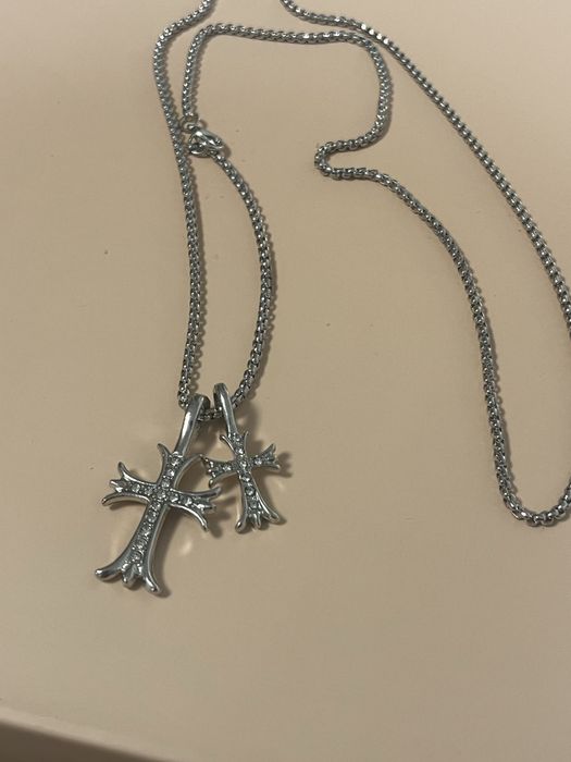 Lantisor Chrome Hearts Double Iced Cross 70cm