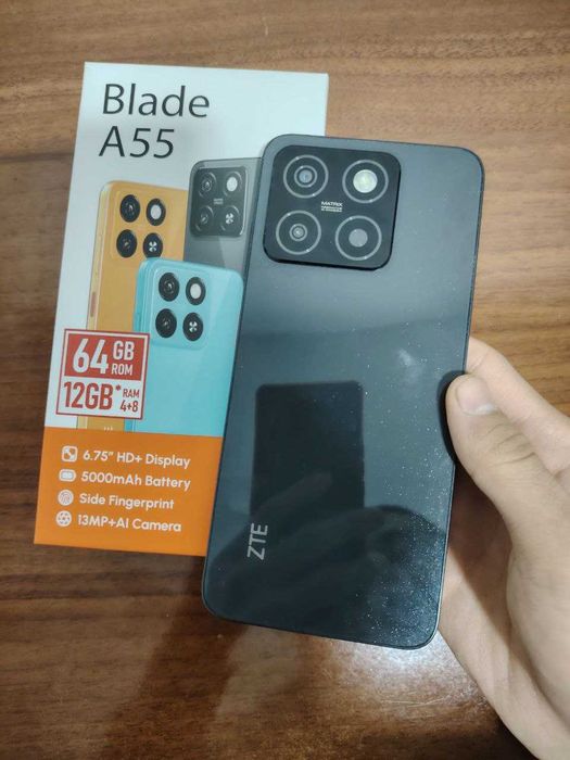 ZTE Blade A55 smartfoni sotiladi, juda yaxshi holatda!