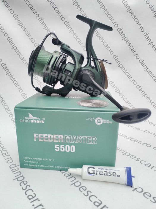 Mulinetă Feeder si crap EastShark MASTER 5500 Tambur Long Cast