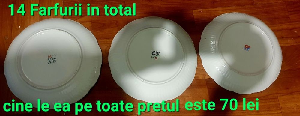 Farfurii portelan cu semnatura