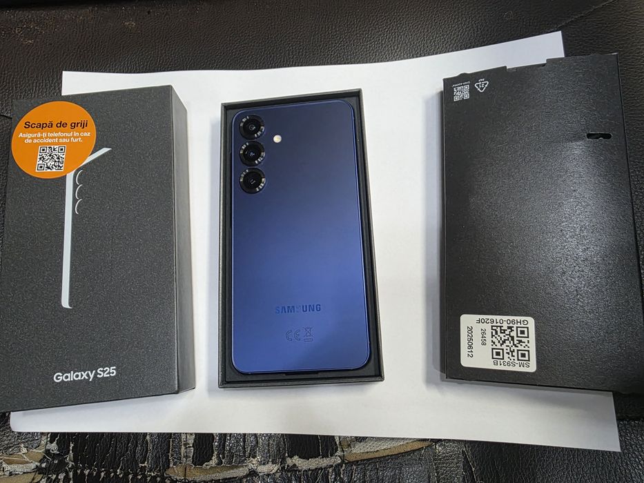Samsung Galaxy S25 Navy 128GB 12GB RAM IMPECABIL La cutie