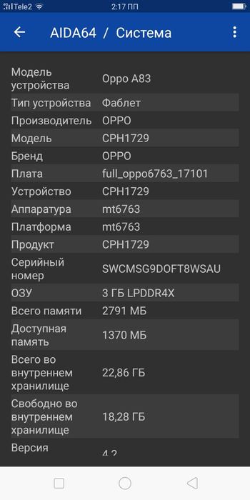 Oppo A83 недорого