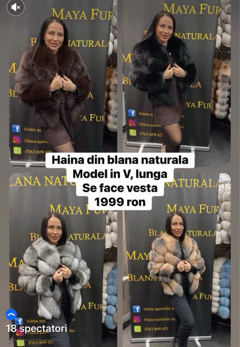 Haine din blana naturala calitate superioara