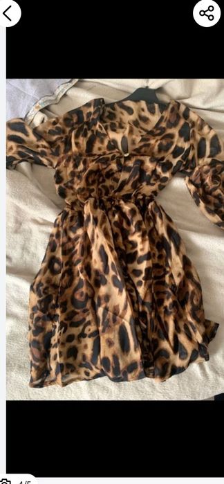 Caftan animal print plaja