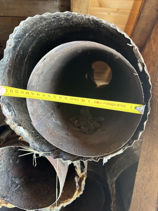 Cos de fum din inox, 8 metri diametri interior 20cm