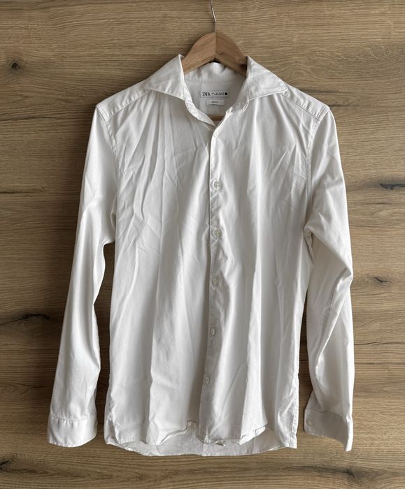 Мъжка официална бяла риза Zara размер S.