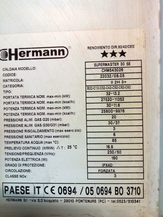 Depozit piese s.h. HERMANN Supermaster 30 SE