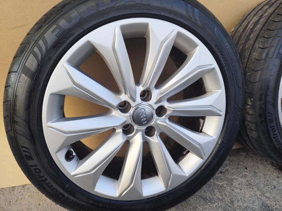 Jante  Audi R18 5×112 A4 A5 A6 A7 anvelope 245 45 18 Fulda vara noi dot 2025 8j ET 26