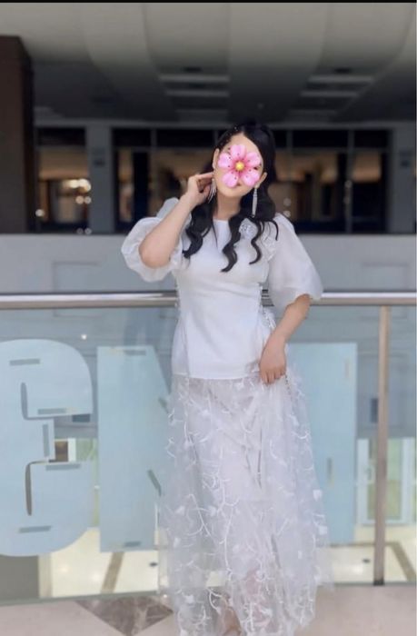 Платье белый (М)