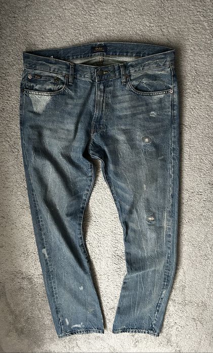 POLO RALPH LAUREN Slim Straight Distressed Jean 34
