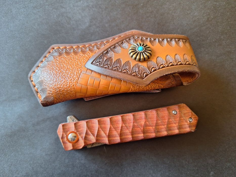 Сгъваем нож от дамаска стомана VG10-танто острие