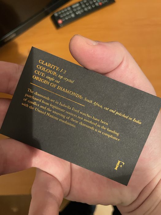 Ceas cu diamant Isabella Ford