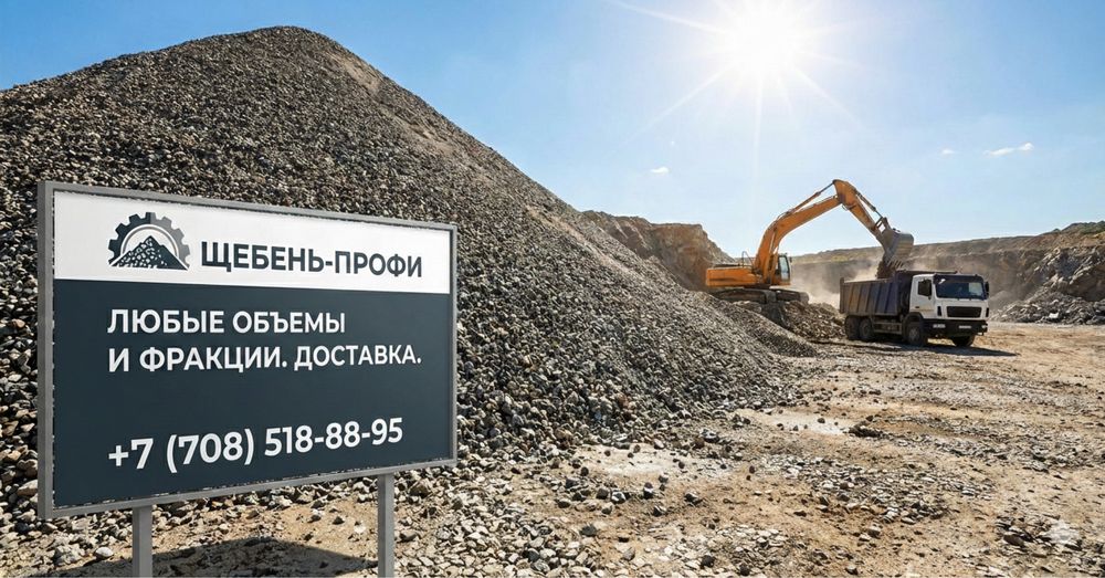Щебень с карьера
