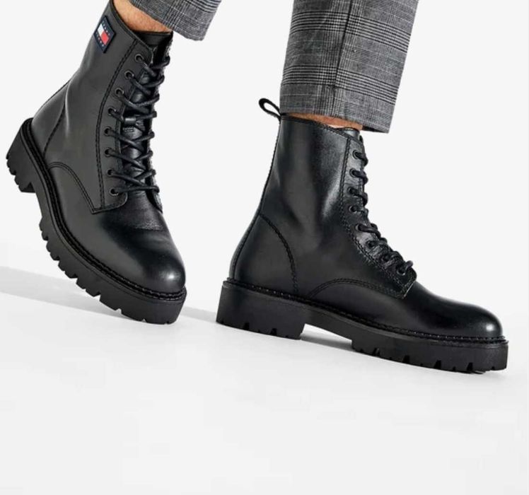 TOMMY JEANS Боти с връзки