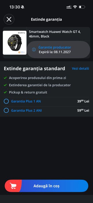 Huawei watch gt 4 garantie emag