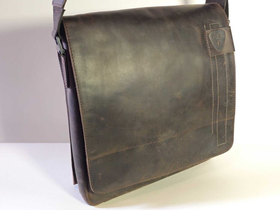 STRELLSON - Мъжки чанти за през рамо - естествена кожа