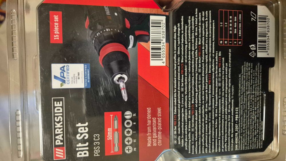 Parkside комплекти битове – 11, 15 и 32 части