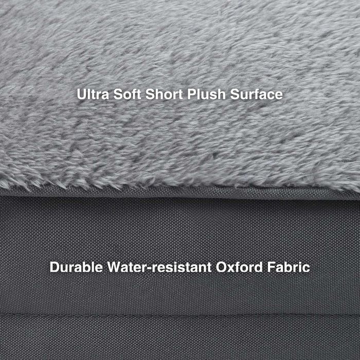 Комфортно Легло за Куче, Водоустойчив Калъф с Цип, Плюш, 73x45x7см
