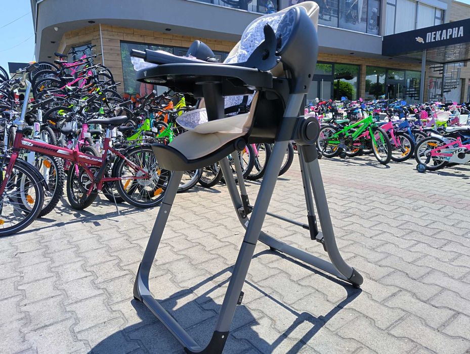 CANGAROO Стол за хранене с функция люлка NIRVANA 2в1 бежов